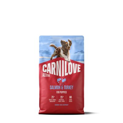 Carnilove Active puppy - Salmon & Turkey for Puppies 4 kg