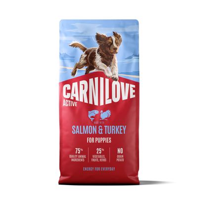 Carnilove Active puppy - Salmon & Turkey for Puppies 12 kg