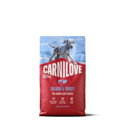 Carnilove Active Junior dog-hond Large breed - Salmon & Turkey 4 kg