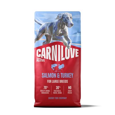 Carnilove Active dog-hond Salmon & Turkey for Adult Large Breeds 12 kg