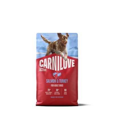 Carnilove Active dog-hond Salmon & Turkey for Adult All Breeds 4 kg