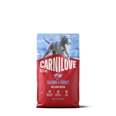 Carnilove Active dog-hond Salmon & Turkey for Adult Large Breeds 4 kg