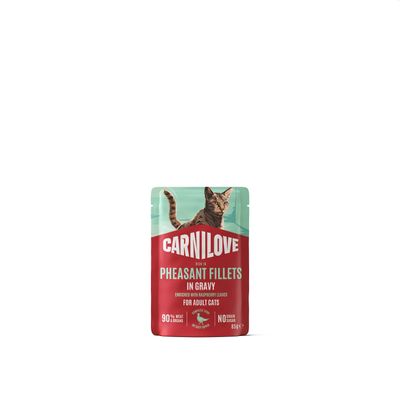 Carnilove cat-kat gravy pouch - pheasant enriched with raspberry leaves 85 g