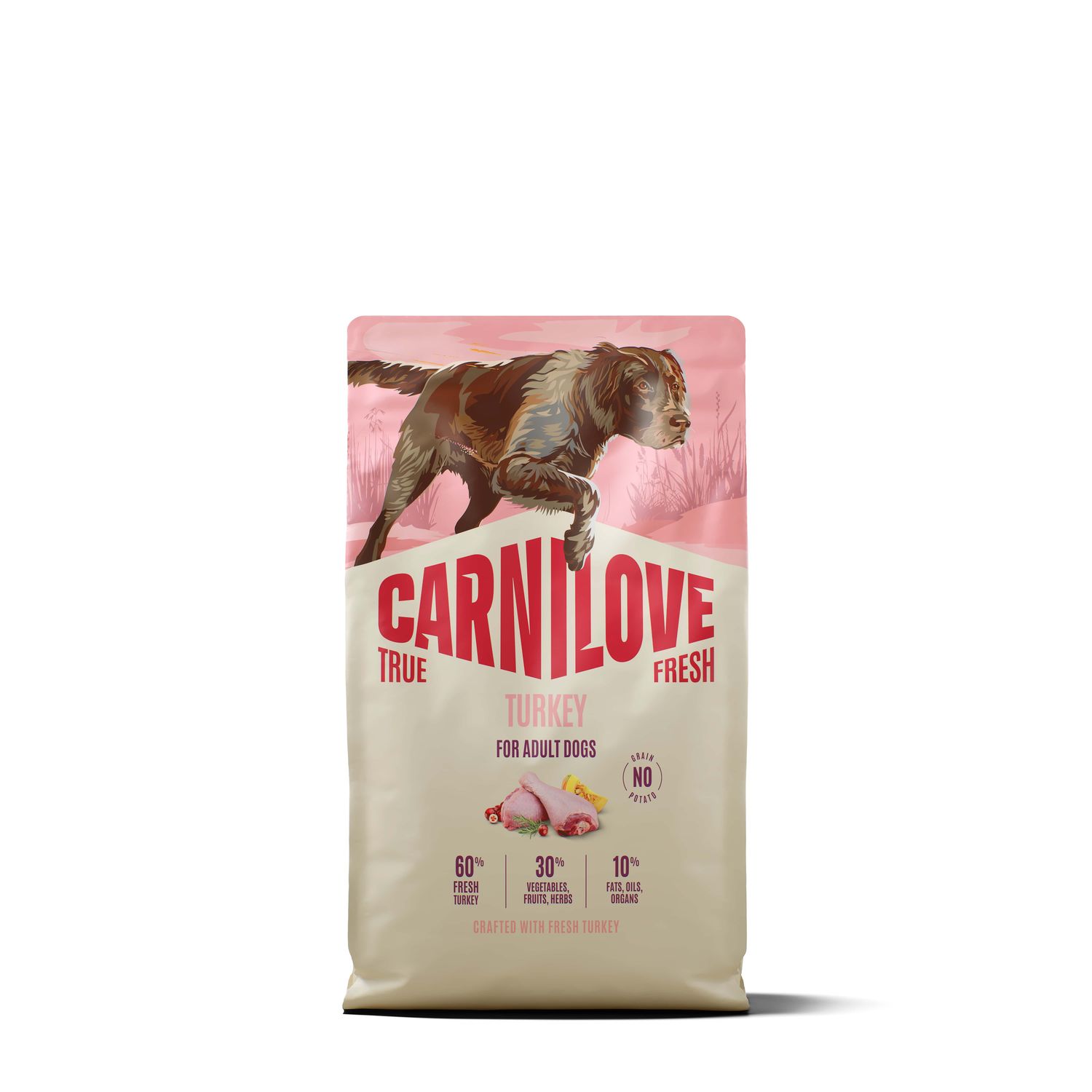 Carnilove True Fresh dog-hond - Turkey for adult all breeds 4 kg