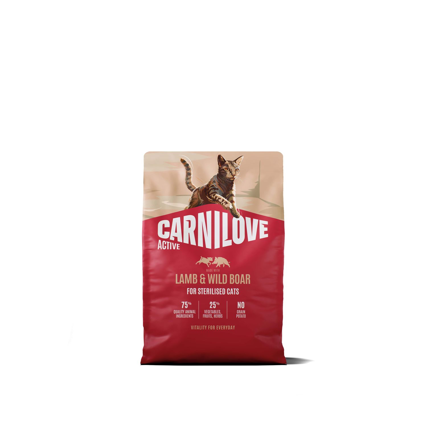 Carnilove Active cat-kat - Lamb & Wild boar for Sterilised Adult All Breeds 2kg