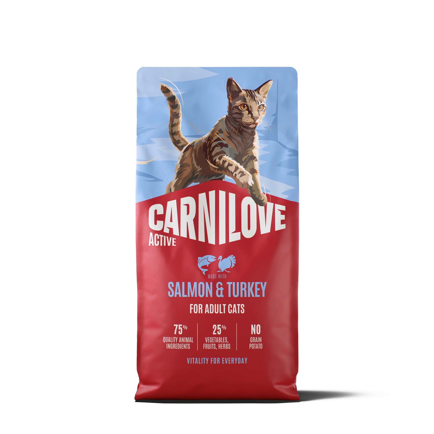 Carnilove Active cat-kat - Salmon & Turkey for Adult All Breeds 6kg Carnilove Active cat-kat - Salmon & Turkey for Adult All Breeds 6kg