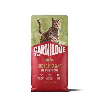 Carnilove Active cat-kat - Duck & Pheasant for Sterilised Adult All Breeds 6 kg