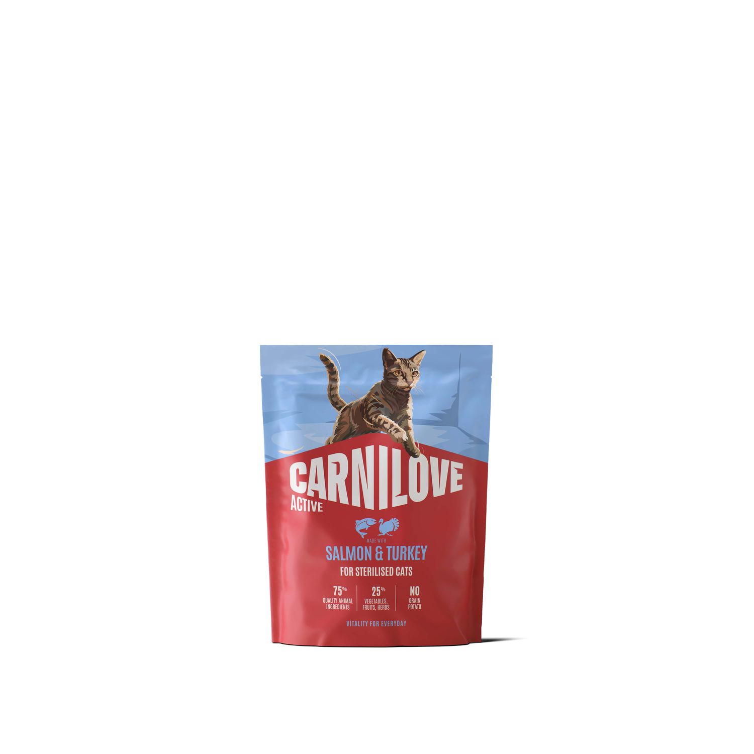 Carnilove Active cat-kat - Salmon & Turkey for Sterilised Adult All Breeds 400g Carnilove Active cat-kat - Salmon & Turkey for Sterilised Adult All Breeds 400g