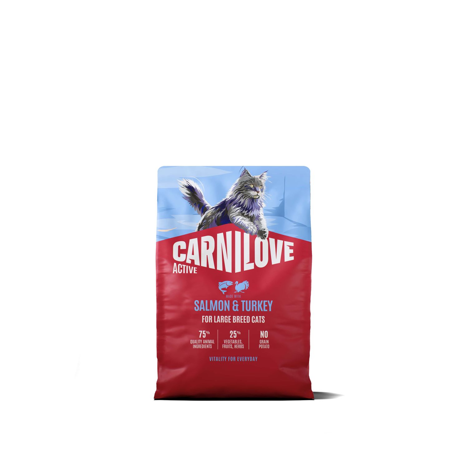 Carnilove Active cat-kat - Salmon & Turkey for Adult Large Breeds 2kg Carnilove Active cat-kat - Salmon & Turkey for Adult Large Breeds 2kg