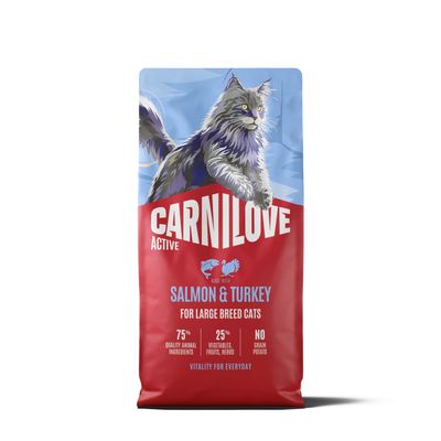 Carnilove Active cat-kat - Salmon & Turkey for Adult Large Breeds 6kg