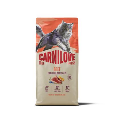Carnilove True Fresh cat-kat - Beef for Adult Large Breeds 6 kg
