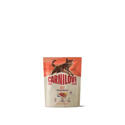 Carnilove True Fresh cat-kat - Beef for Sterilised Adult All Breeds 400 g