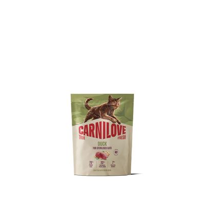 Carnilove True Fresh cat-kat - Duck for Sterilised Adult All Breeds 400g