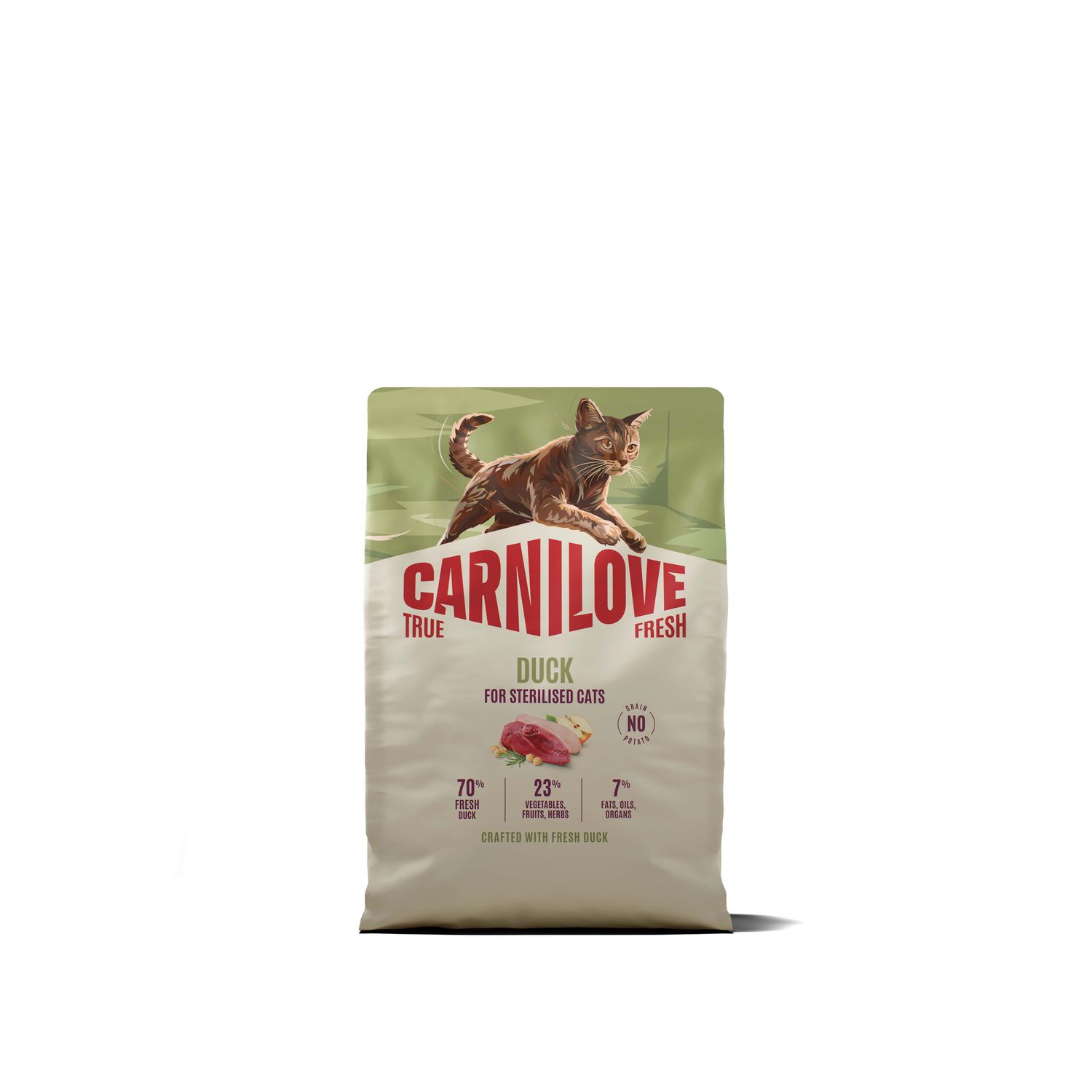 Carnilove True Fresh cat-kat - Duck for Sterilised Adult All Breeds 2kg Carnilove True Fresh cat-kat - Duck for Sterilised Adult All Breeds 2kg