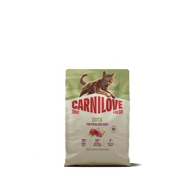 Carnilove True Fresh cat-kat - Duck for Sterilised Adult All Breeds 2kg