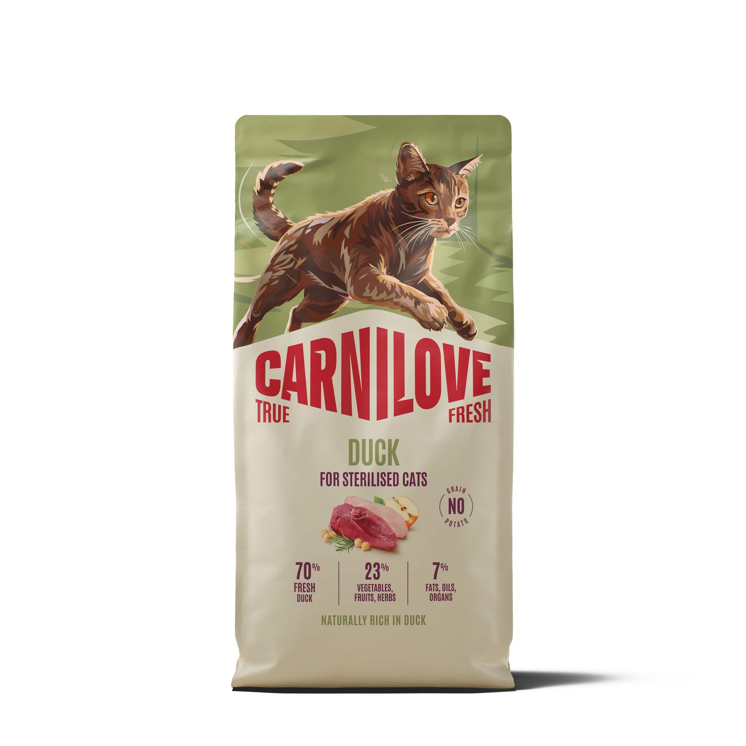 Carnilove True Fresh cat-kat - Duck for Sterilised Adult All Breeds 6kg Carnilove True Fresh cat-kat - Duck for Sterilised Adult All Breeds 6kg
