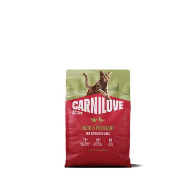 Carnilove Active cat-kat - Duck & Pheasant for Sterilised Adult All Breeds 2 kg