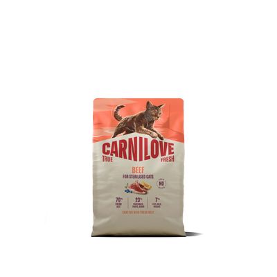 Carnilove True Fresh cat-kat - Beef for Sterilised Adult All Breeds 2 kg