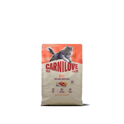 Carnilove True Fresh cat-kat - Beef for Adult Large Breeds 2 kg