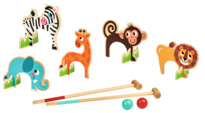 Mini croquet golfspel dierenvriendjes