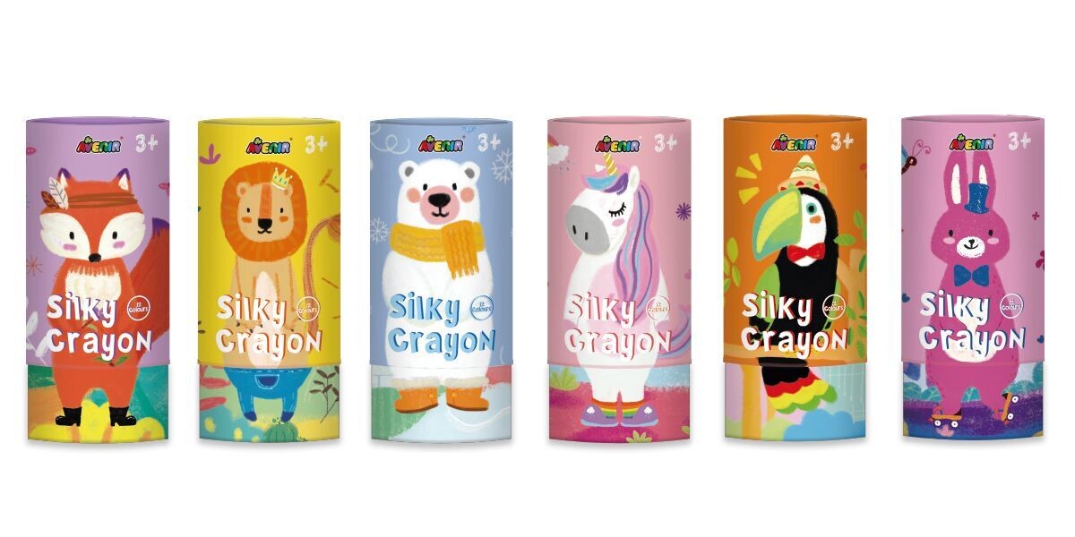 silky crayons toekan 12 kleuren
