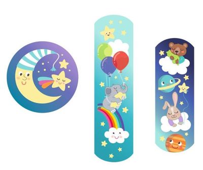 Kleine knuffelhelden pleisters glow in the dark