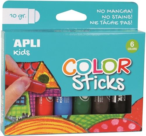 paint sticks 6 kleuren