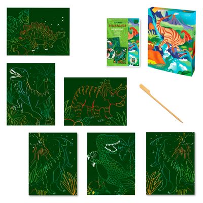 Scratch art Dino