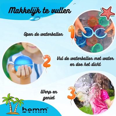 herbruikbare waterballen 12 stuks