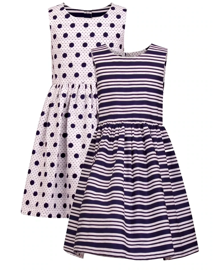 Wendekleid blau