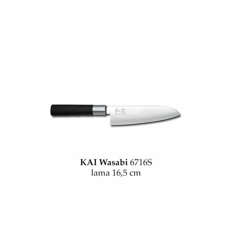 COLTELLO SANTOKU KAI WASABI BLACK 6716S