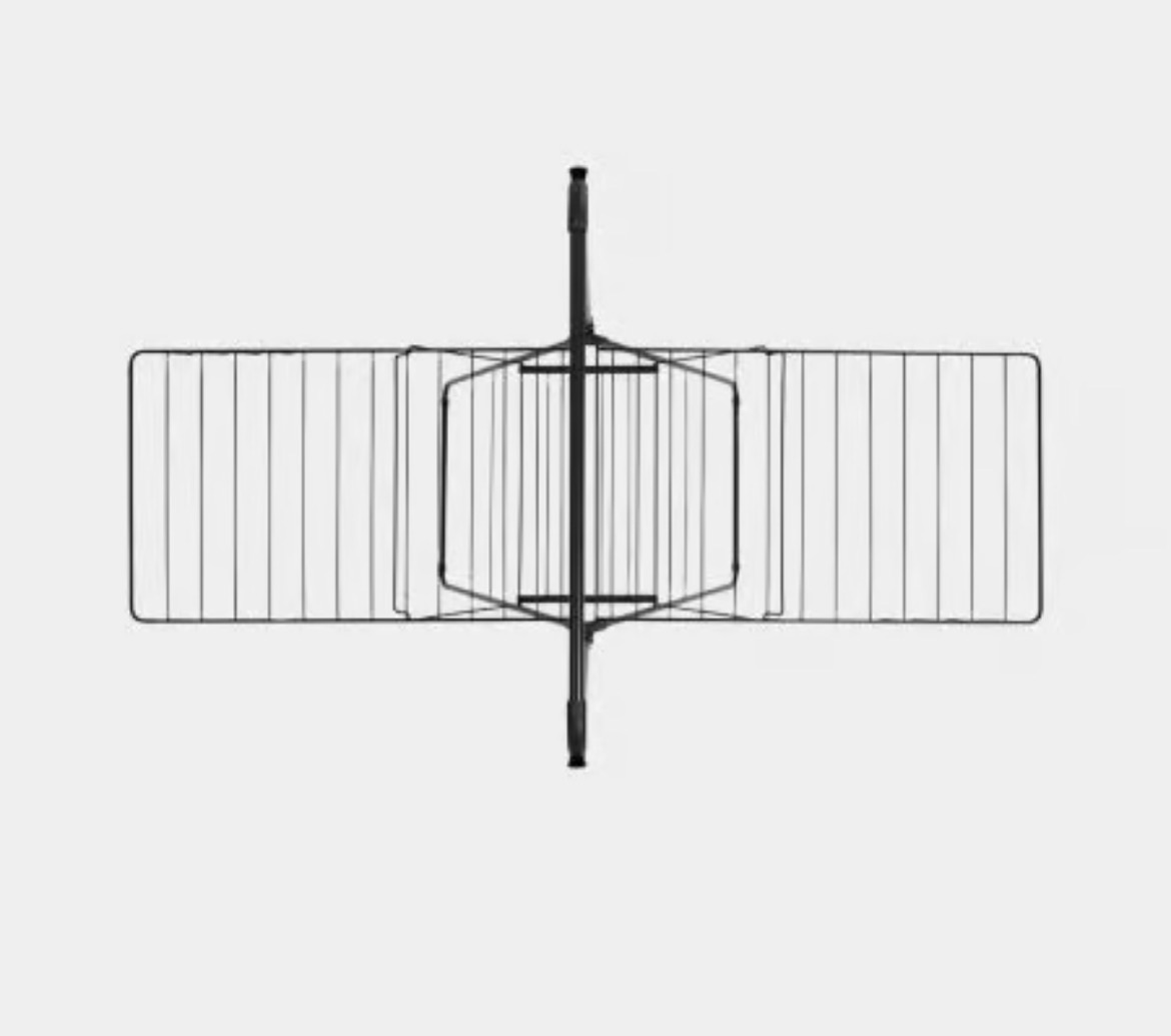 STENDIBIANCHERIA HANGON BRABANTIA 25 metri con barra - bianco