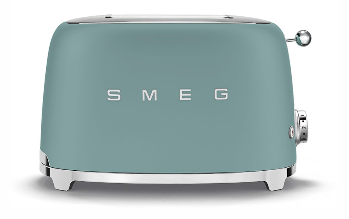 Toaster 2 fette Verde Smeraldo Opaco Smeg