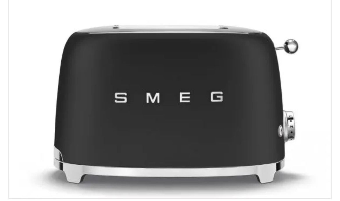 SMEG Tostapane nero opaco