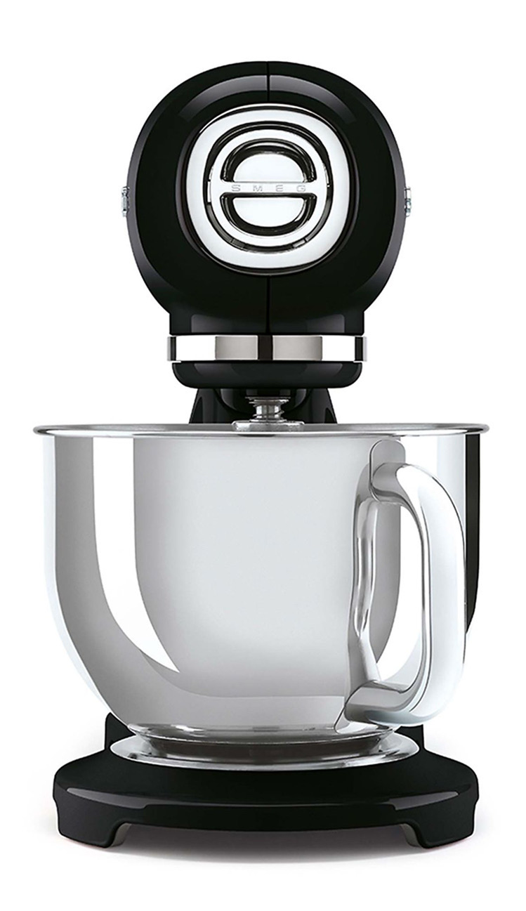 SMEG IMPASTATRICE PLANETARIA NERA , 800 W, capacità ciotola 4,8 l