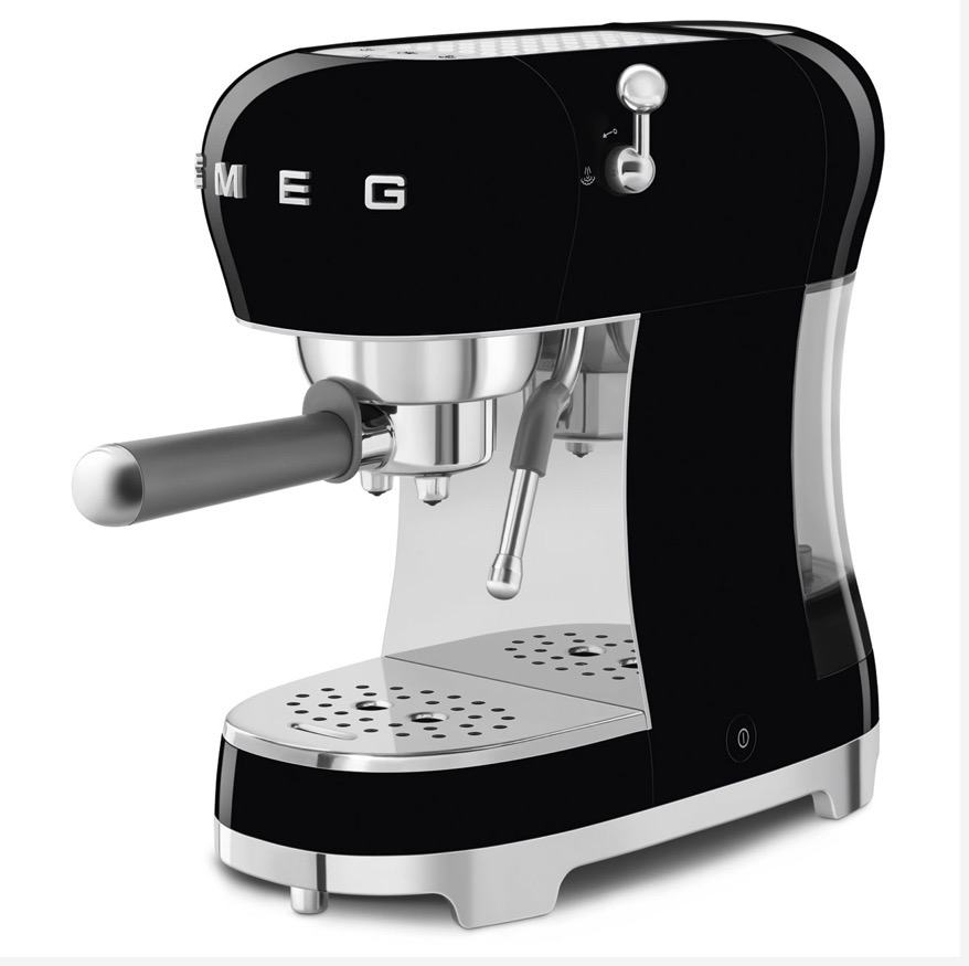 SMEG Macchina da caffè espresso manuale, Nero