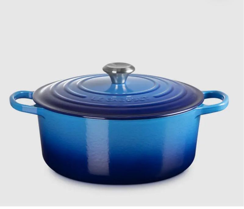 Le Creuset – Casseruola Cocotte Rotonda Evolution d28 Azure Blu Le Creuset – Casseruola Cocotte Rotonda Evolution d28 Azure Blu
