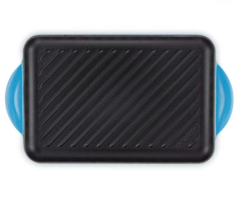 Le Creuset – Grill rettangolare Tradition 32×22 Azure Blu Le Creuset – Grill rettangolare Tradition 32×22 Azure Blu