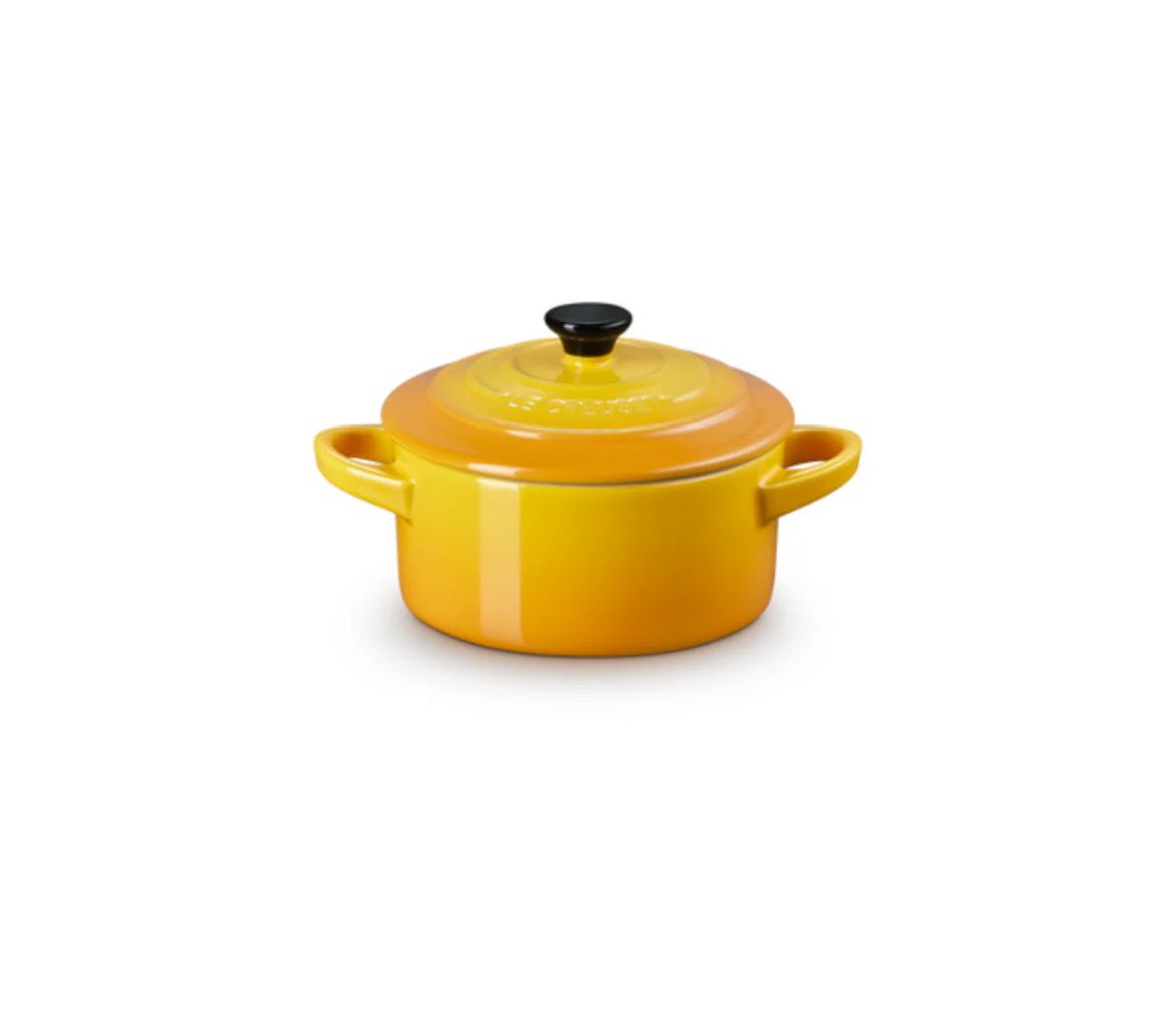 Le Creuset Mini Cocotte Rotonda in Gres Vetrificato 10 cm Nettare