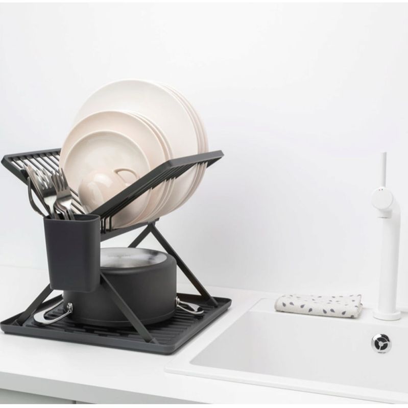 brabantia Scolapiatti Pieghevole, Dark Grey piccolo