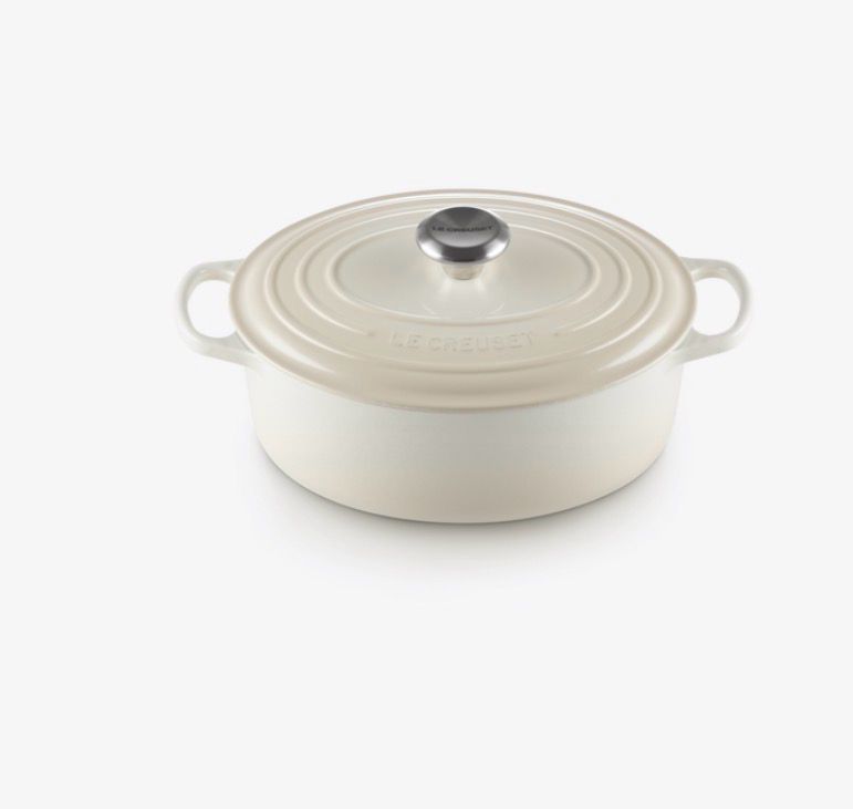 Le Creuset – Casseruola Cocotte Rotonda d28 bianco meringhe