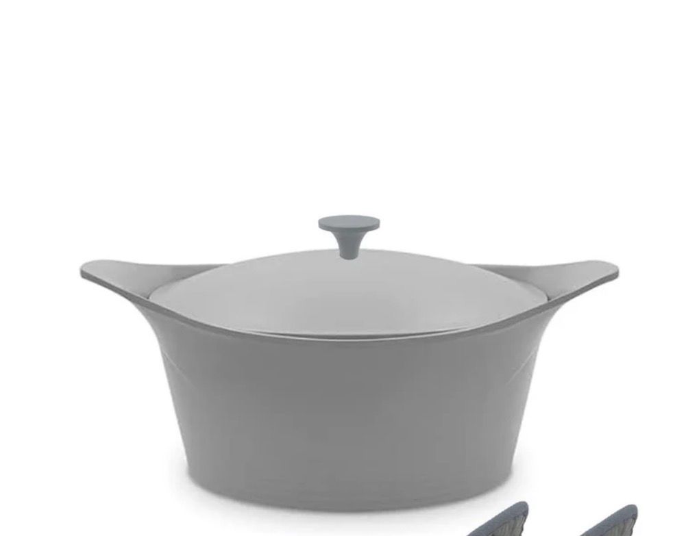 COOKUT L'Incredibile Cocotte in Metallo 33cm grigio perla