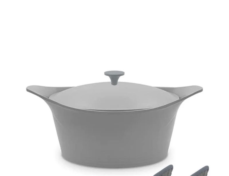 COOKUT L'Incredibile Cocotte in Metallo 33cm grigio perla