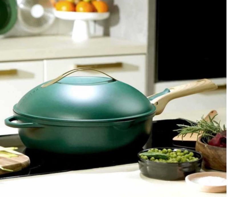 LA FAVOLOSA PADELLA 24 CM VERDE EUCALIPTO  COOKUT