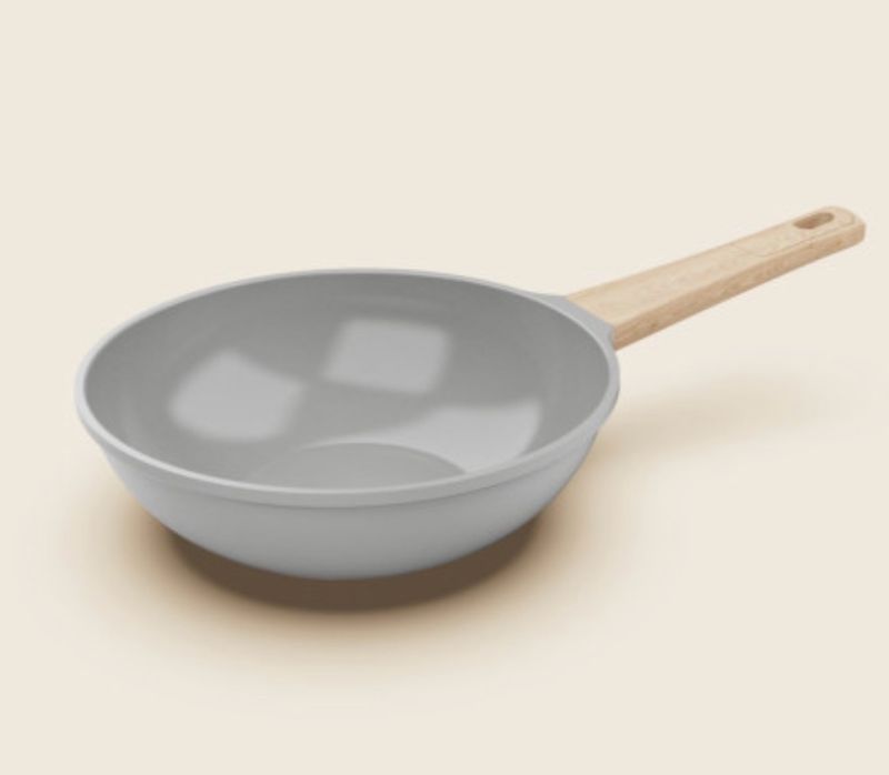 COOKUT Wok cm. 28 grigio perla