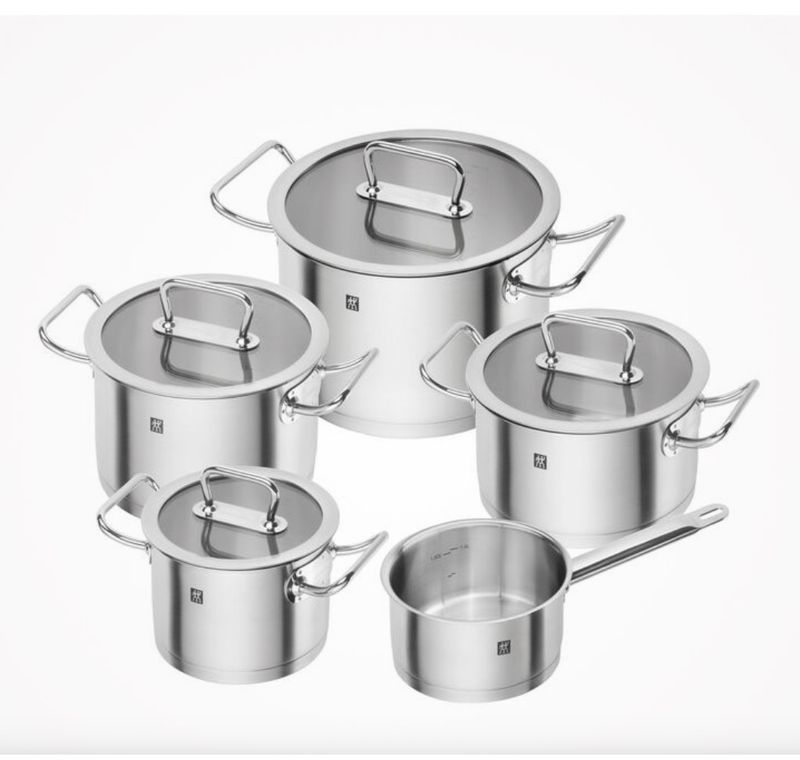 ZWILLING PRO 5-pz., Set di pentole,inox satinato