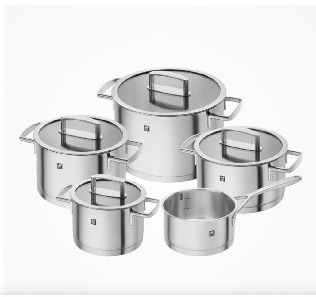 ZWILLING VITALITY 5-pz., Set di pentole, inox satinato