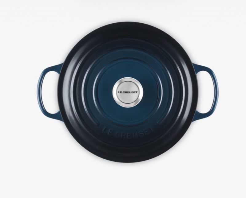 LE CREUSET Cocotte rotonda in ghisa vetrificata - 20cm - blu nuit