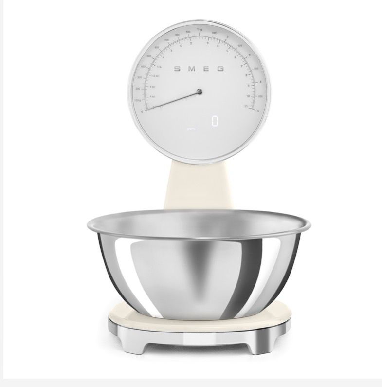 SMEG Bilancia da cucina analogica e digitale panna
