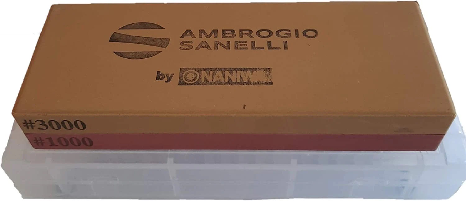 Naniwa Pietra per affilatura 1000/3000 Sanelli con base 1901.000